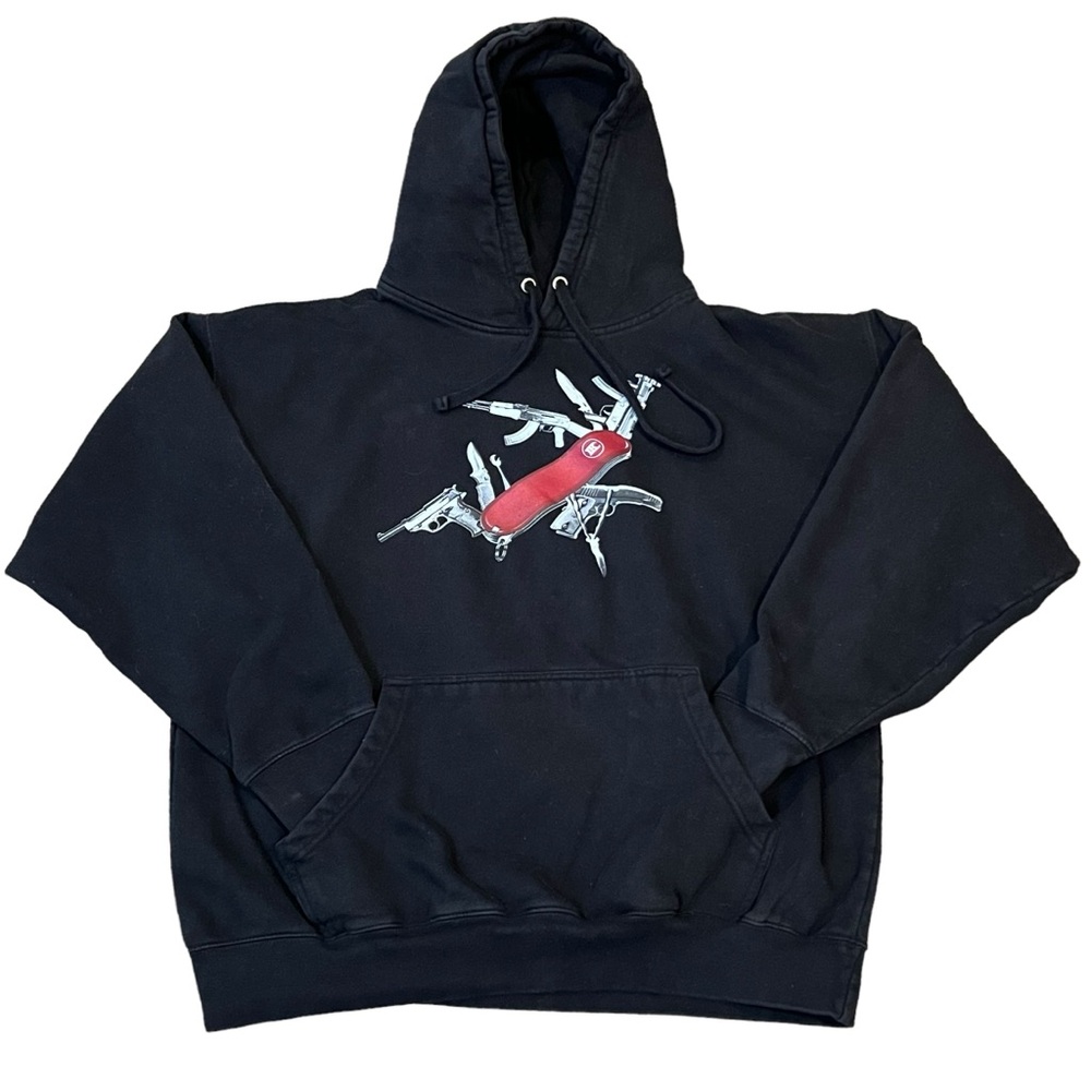 IMKING Hoodie black XL Swiss Army Knife weaponry extra large